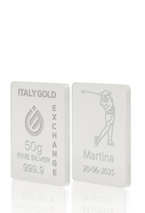 Reines Sport Silberbarren aus 50 g - Geschenk-Ideen Sport - IGE Gold